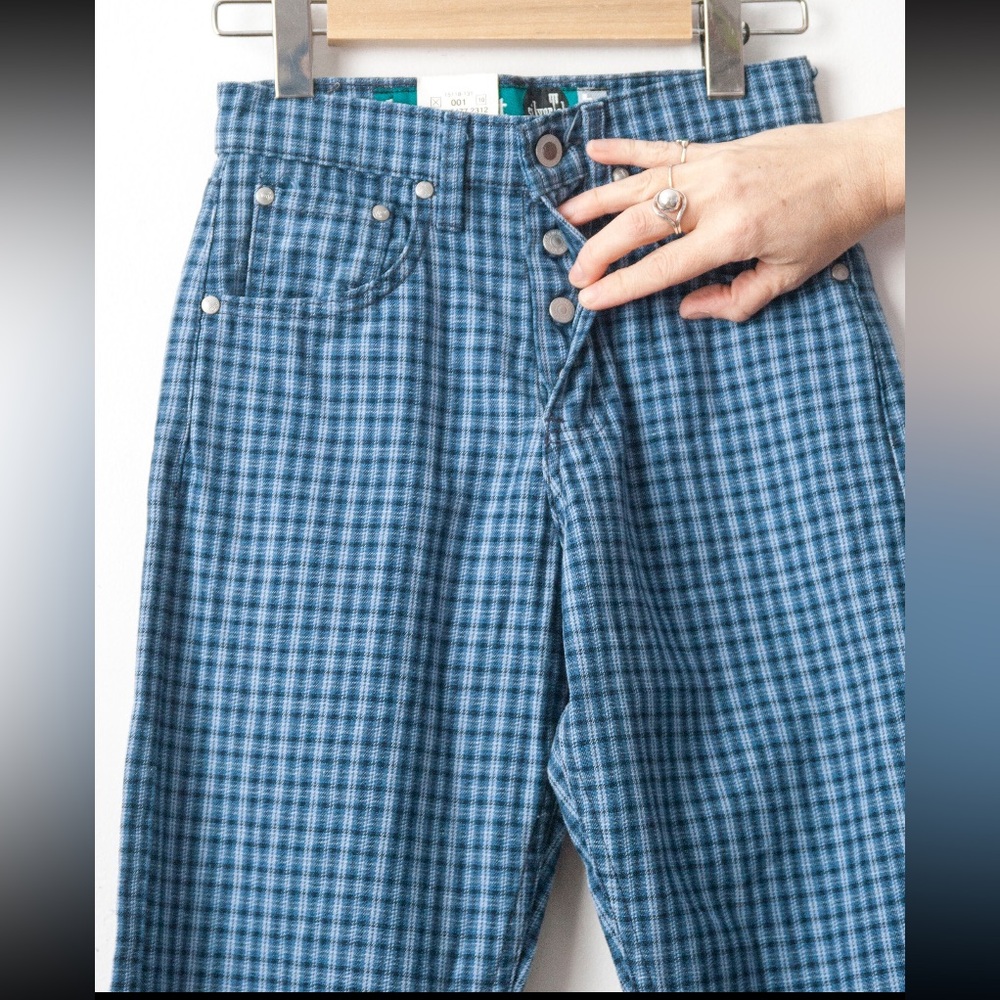 Vintage Levi’s Silvertab Blue Plaid Gingham Jeans